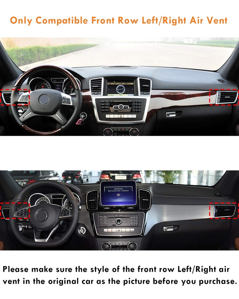 Moonlinks Compatible with Mercedes Benz Front Left Right Air Vent Clips Tabs, Front Row Air Grille Tabs Clip for W166 ML Class 2012-2015 GLE Class 2016-2019 X166 GL Class 2013-2016 GLS Class 2017-2019 - Image 3